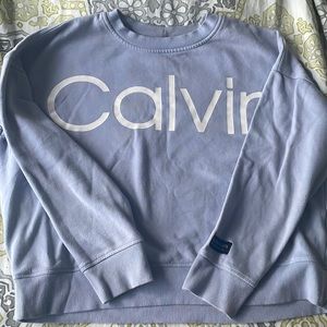 calvin klein crop top, periwinkle
